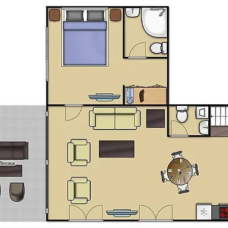 Villa Sleeps 6 Pool Wifi